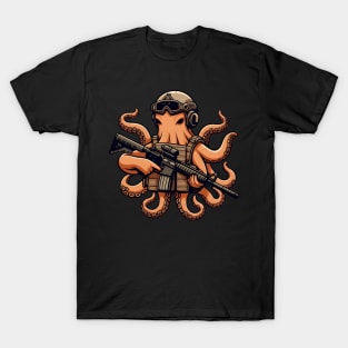 Tactical Octopus Adventure Tee: Where Intelligence Meets Style T-Shirt